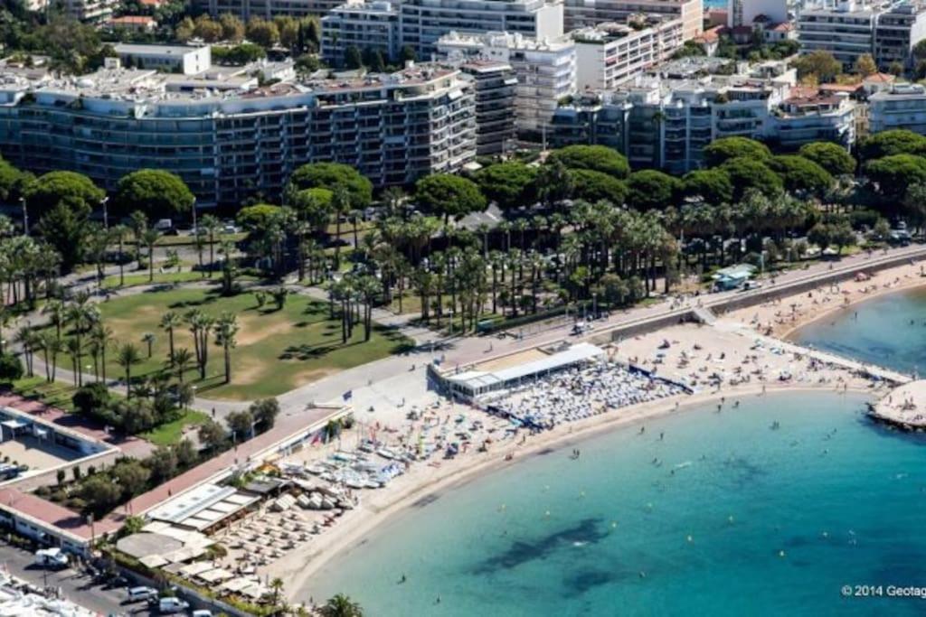 Cannes Palm Beach Parking, Clim, Wifi Plage 2' A Pieds エクステリア 写真